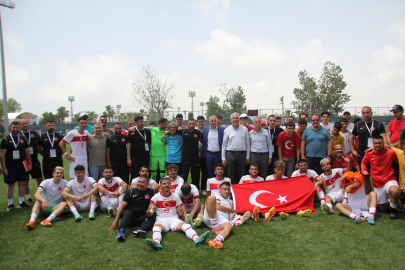 Türkiye, İşitme Engelliler Avrupa Futbol Şampiyonası'nda Belçika'yı yendi
