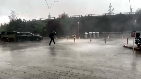 Ankara'da sağanak etkili oldu