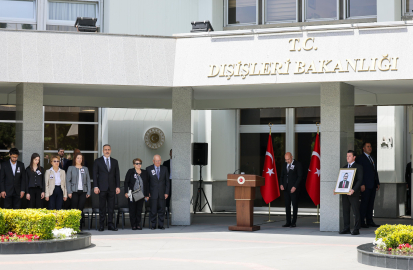 Yaşamını yitiren Malta Büyükelçisi Şen için Dışişleri'nde anma töreni