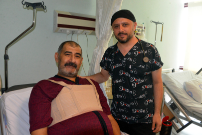 Kalbinden 10 santim büyüklüğünde kitle çıkarıldı