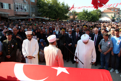Şehit Üsteğmen Tuğrul Özsu, Edirne’de son yolculuğuna uğurlandı