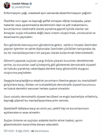 Cevdet Yılmaz: Sahte e-imza tartışmaları, manipülasyonların parçası yapılmak isteniyor