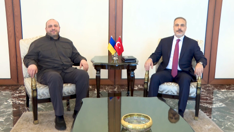 Bakan Fidan, Ukrayna Milli Güvenlik ve Savunma Konseyi Sekreteri Umerov ile görüştü