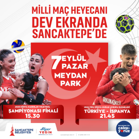 Sancaktepe Belediyesi, milli maçlar için Meydan Park’ta dev ekran kuracak