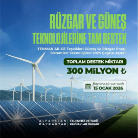 TENMAK'tan güneş ve rüzgar projelerine destek