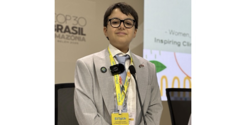 12 yaşındaki Osman Batu Sivaslıgil, COP30 İklim Zirvesi'nde dünya liderlerine hitap etti